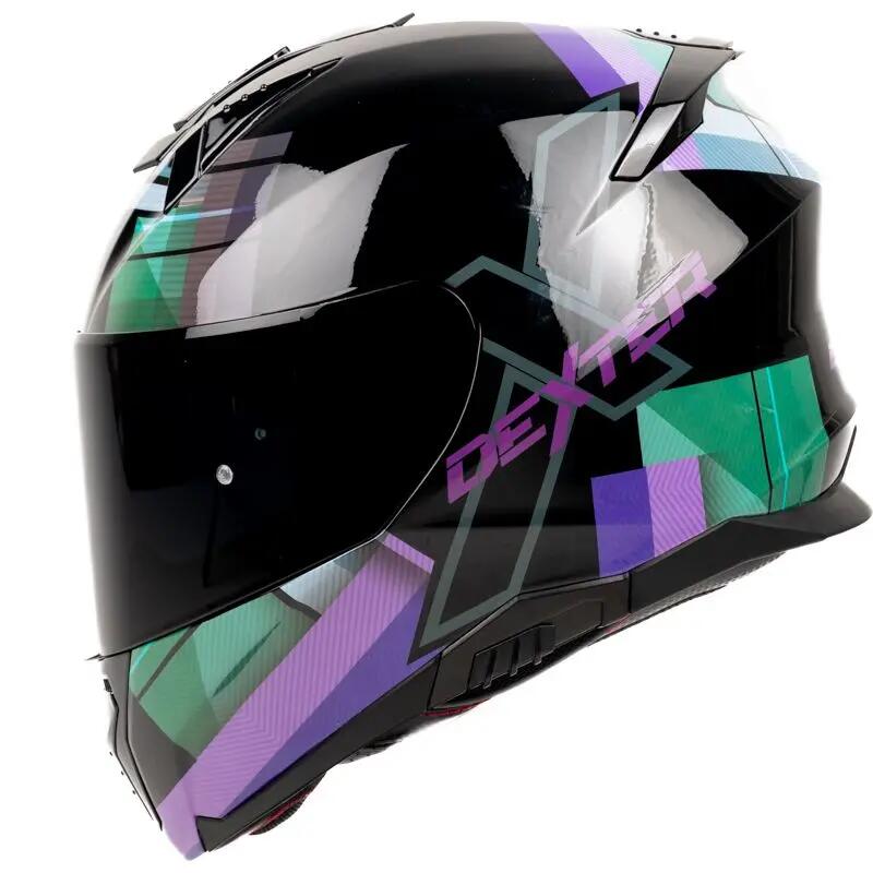 Casque ELEVEN WONDERWORLD Adulte Noir/Violet/Vert Dexter 6/7