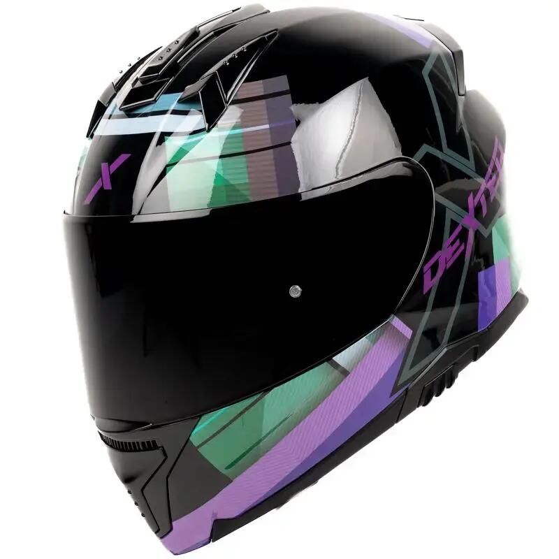 Casque ELEVEN WONDERWORLD Adulte Noir/Violet/Vert Dexter 5/7