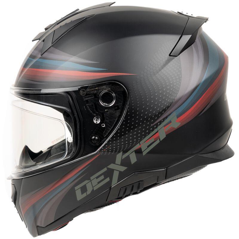 MOTOBLOUZ Casque Intégral ELEVEN STRANGER Black/Red/Blue/Grey | ECE 22.06 3/7