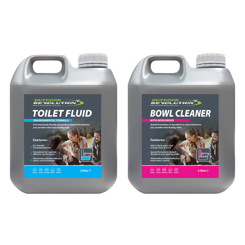 Double Pack Toilet Fluid and Bowl Cleaner 2 x 2L 2/2