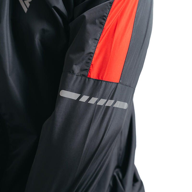 Costum saună RDX H1 cu glugă, roșu, XL