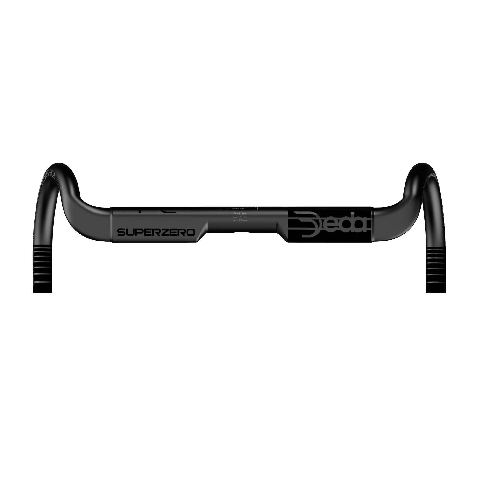 Deda - Superzero Gravel Carbon Stuur 42cm - Pob Finish - Cintre - Noir - 420 Mm - Decathlon