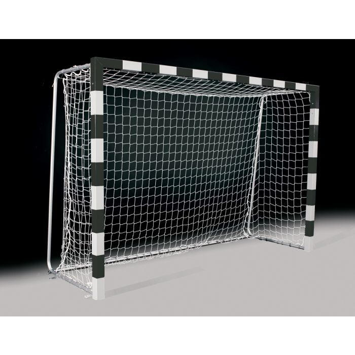 Set 2 plase porti fotbal Huck 3x2 m, fir 4 mm fara nod, culoare alba