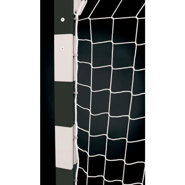 Set 2 plase porti fotbal Huck 3x2 m, fir 4 mm fara nod, culoare alba