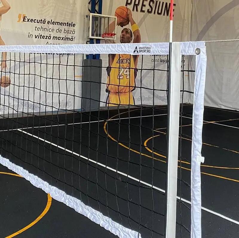 Fileu volei profesional 9,5x1 m Anastasia Sport, cablu otel, 6 puncte prindere 3/13