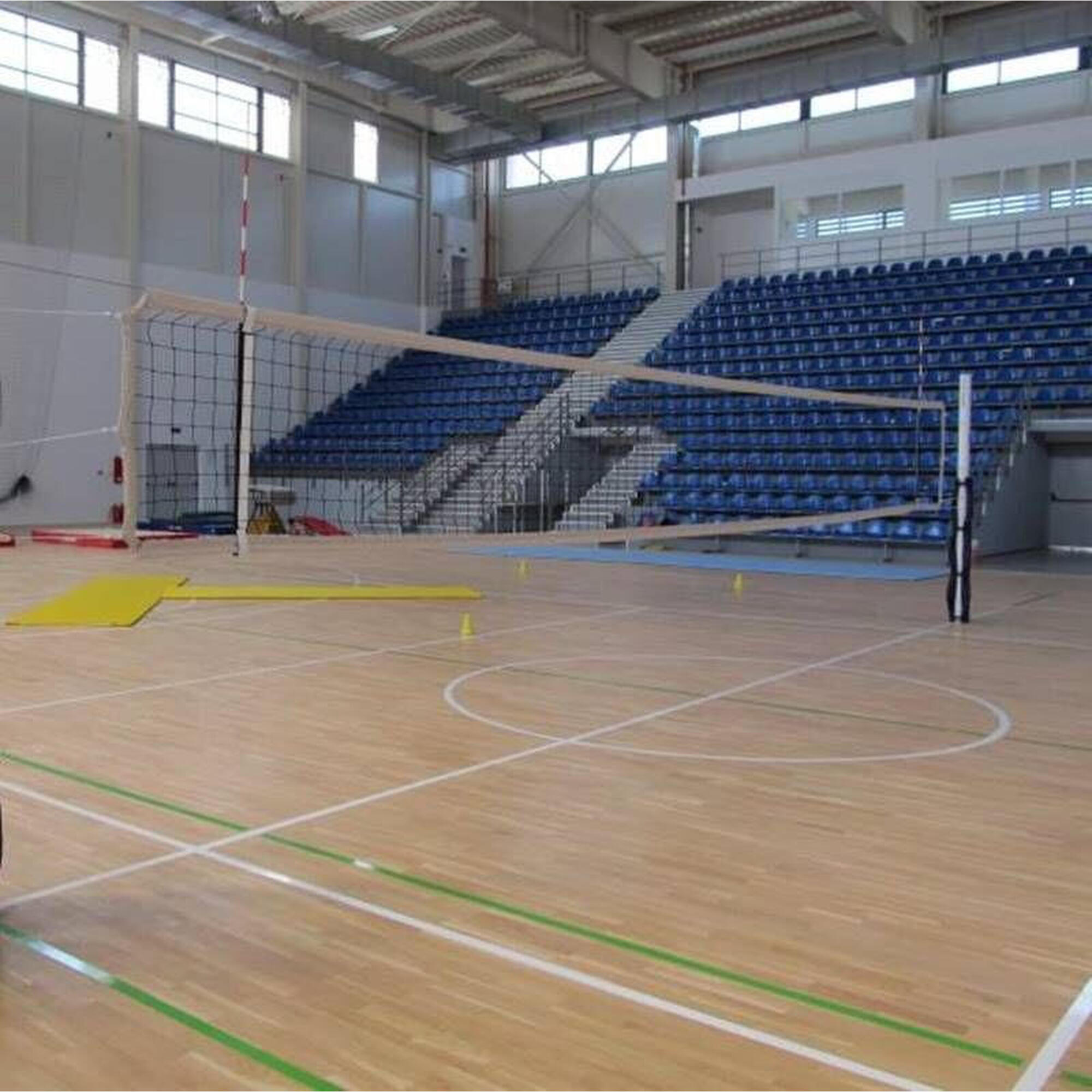 Fileu volei profesional 9,5x1 m Anastasia Sport, cablu otel, 6 puncte prindere
