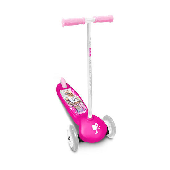 Step - steppen - meisjes - stamp - 3 wielen, knikbesturing - roze