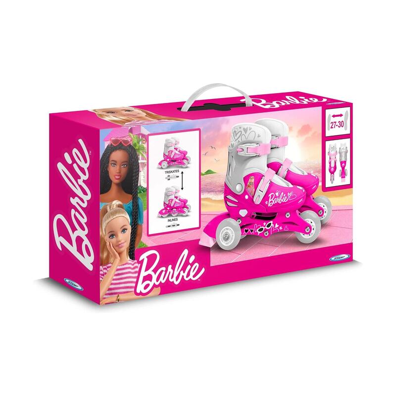 Patines de 3 Ruedas Niños Barbie Talla 27-30
