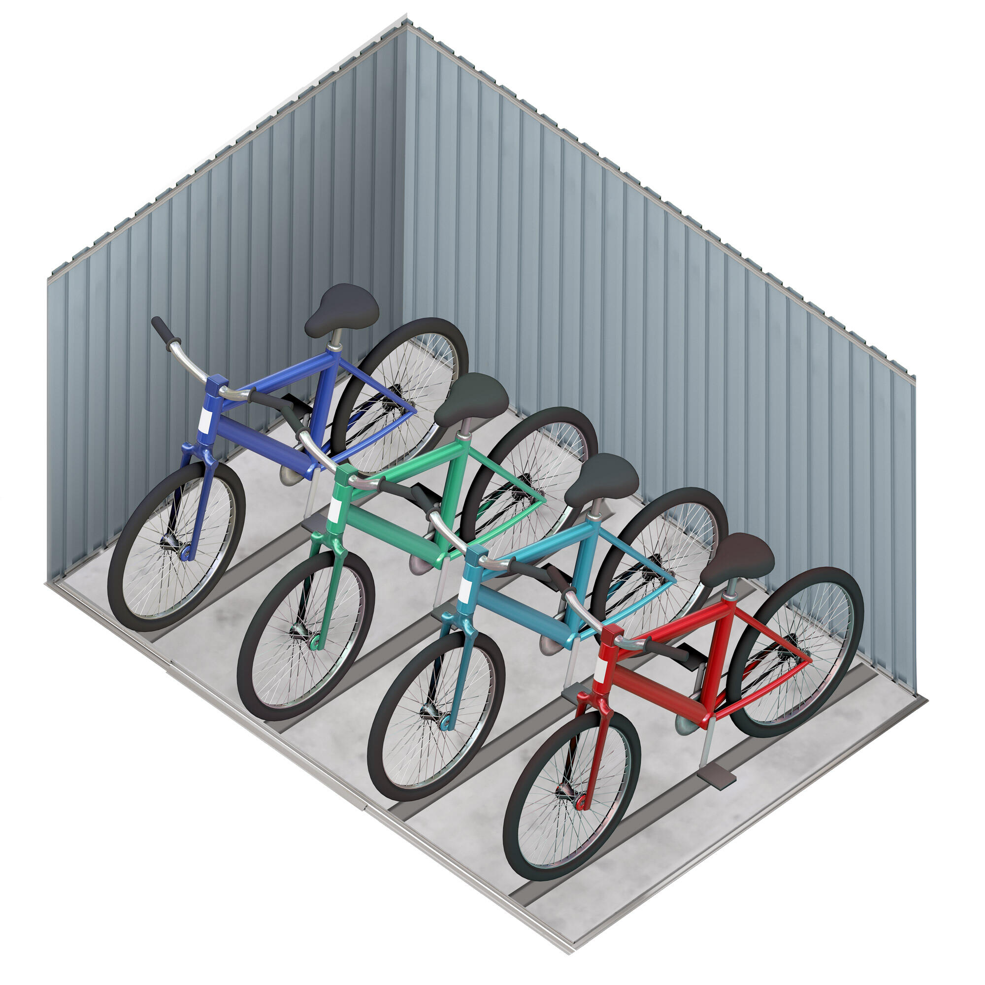 Armoire à vélos Nyon 4,2 m² extérieure pour 4 vélos, rangement sécurisé 3/5
