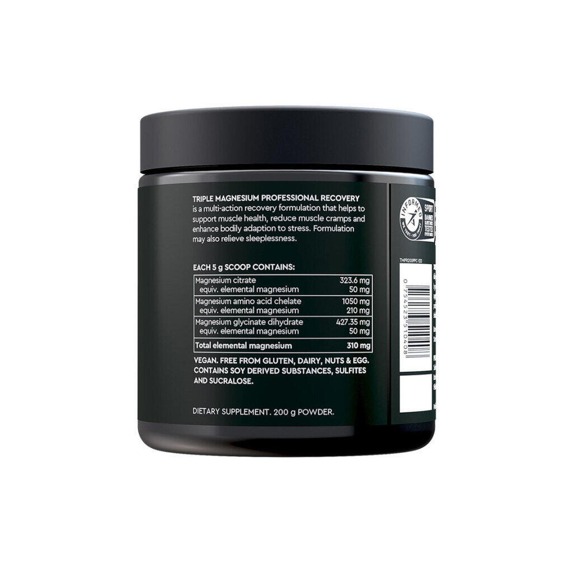 Supliment magneziu Triple magnesium powder - aroma ananas si cocos 200g