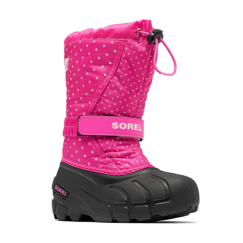 Sorel Flurry Print Girls fuchsia kinderwandelschoenen