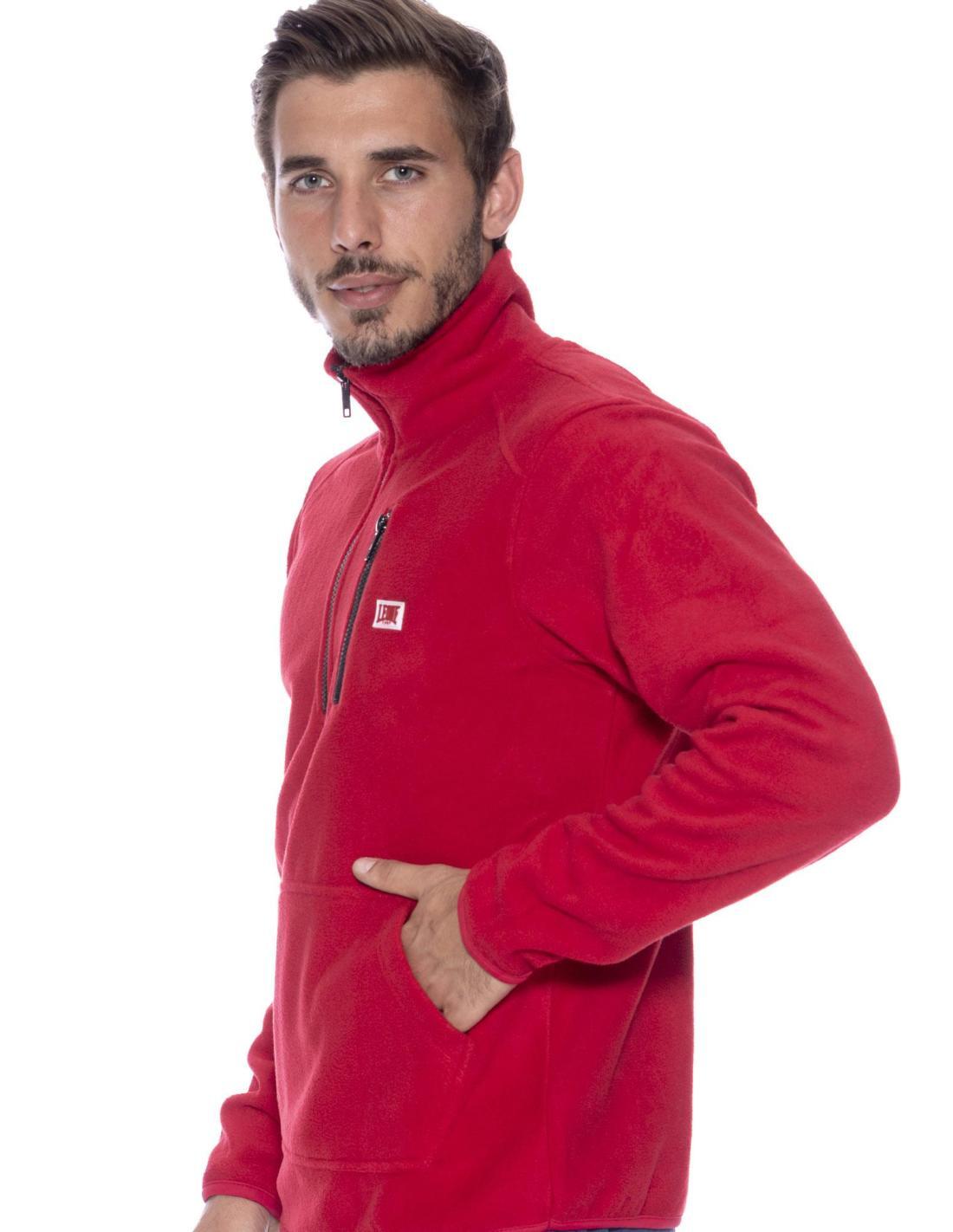 Chaqueta de hombre Leone 1947 Micro Polar, con cuello alto y media cremallera 2/7
