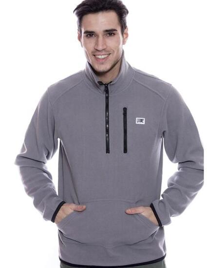Veste pour homme Leone 1947 Apparel Micro Polar, avec col montant et demi-zip