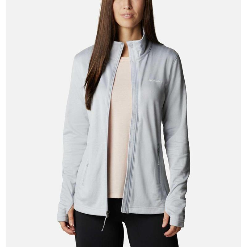 W Park View Grid Fleece Full Zip Damen