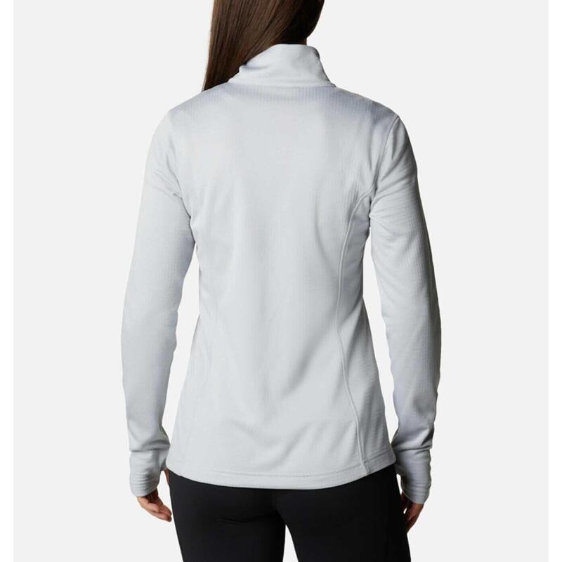 W Park View Grid Fleece Full Zip Damen