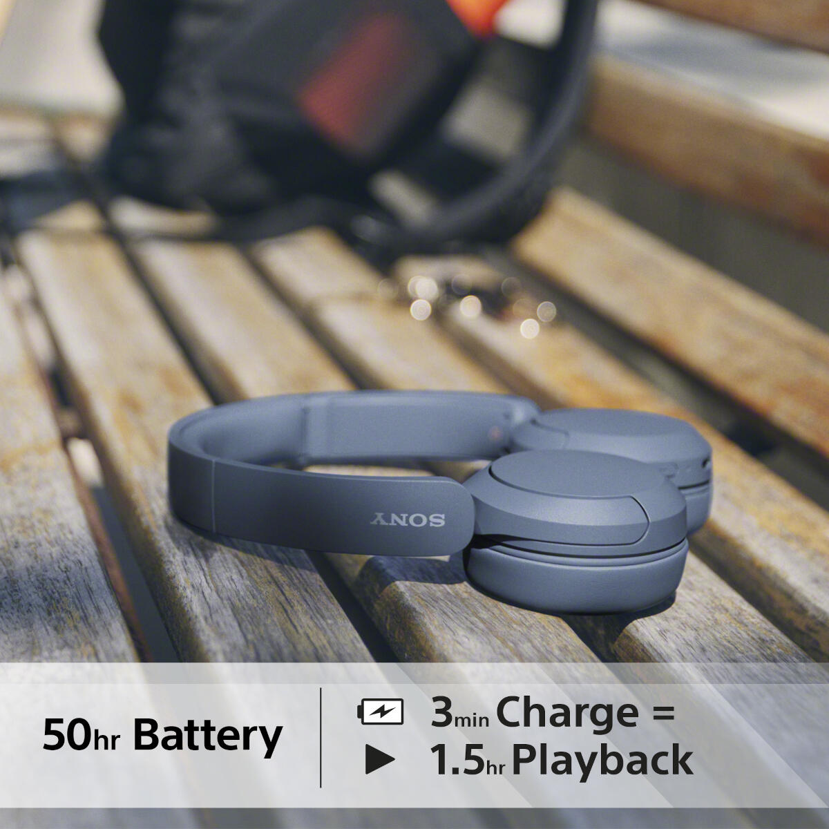 Sony WH-CH520L Blue Wireless Headphones 4/5