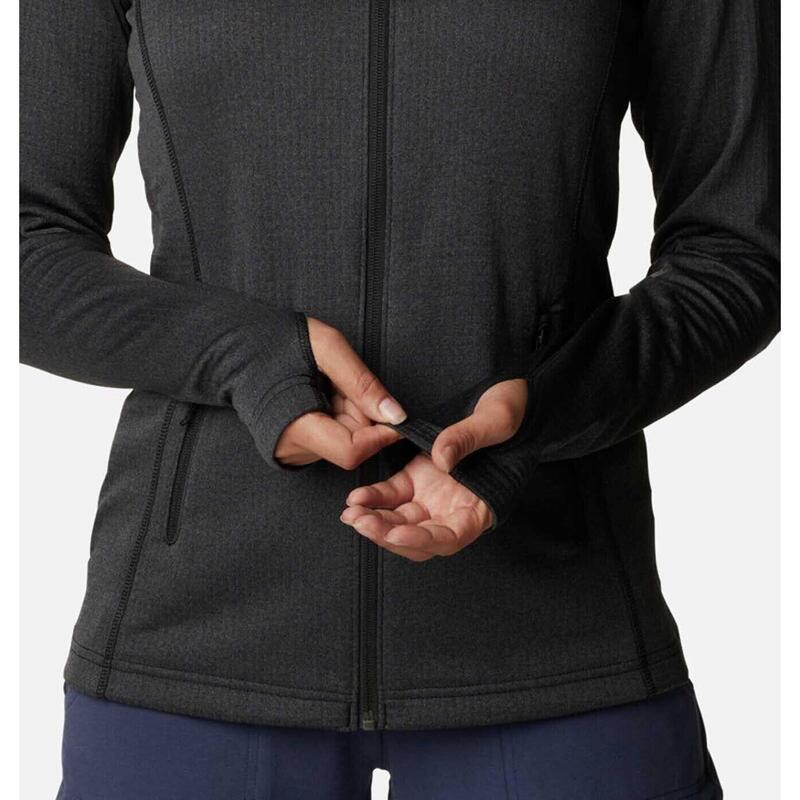 W Park View Grid Fleece Full Zip Damen