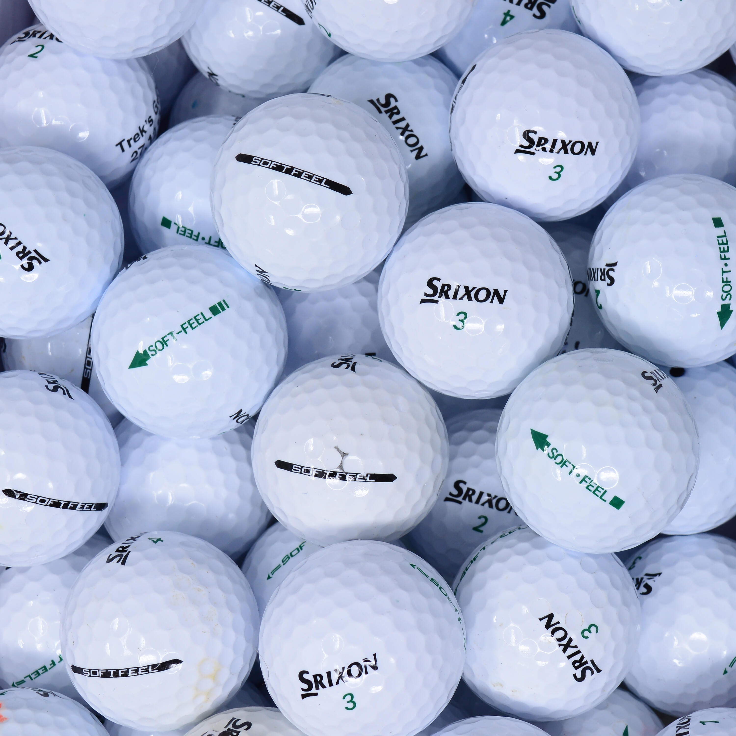 Second Chance Srixon Soft Feel Premium Lake Golf Balls Grade A 2/3