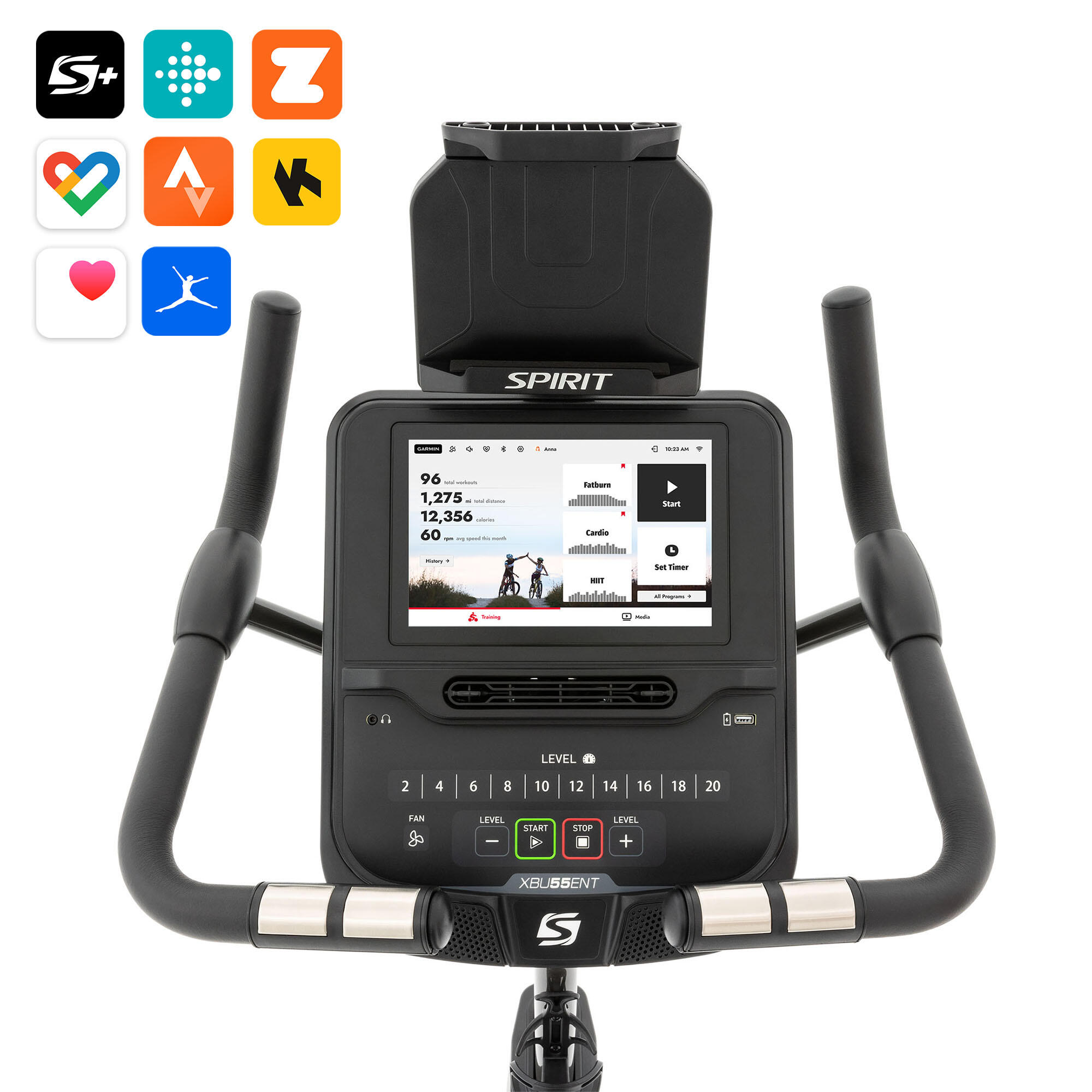 Ergometer XBU55 ENT für Cardio-Heimtraining - Kinomap & Zwift, bis 159kg 2/7
