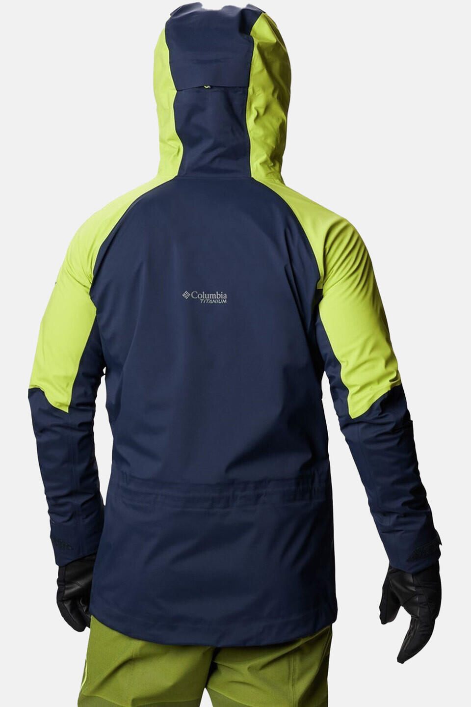 Veste Peak Pursuit Shell Titan Columbia S bleu imperméable Omni-Tech 2/6