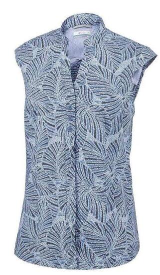 Chemise randonnée Saturday Trail Cap Sleeve femme BLAU
