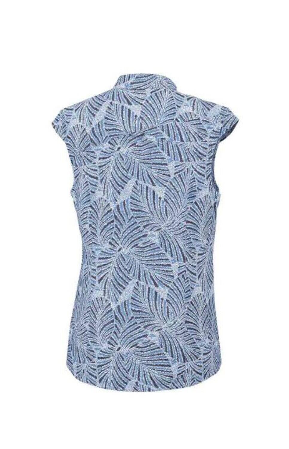 Chemise randonnée Saturday Trail Cap Sleeve femme BLAU 2/3