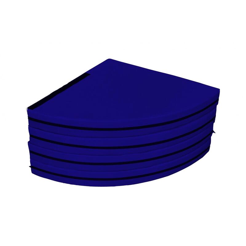 paaldans matras, diameter 150 cm, dikte 10 cm, donkerblauwe