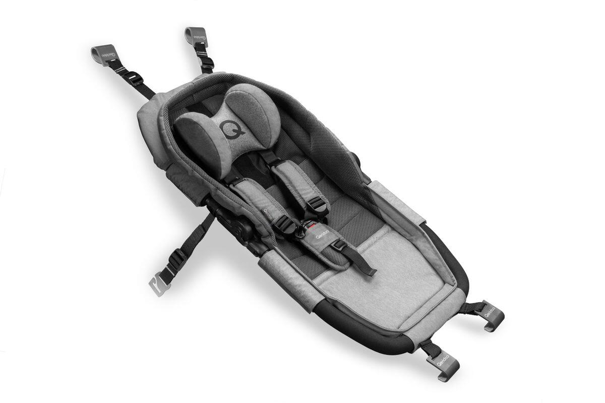 Assento para reboque de bicicleta qeridoo baby shell