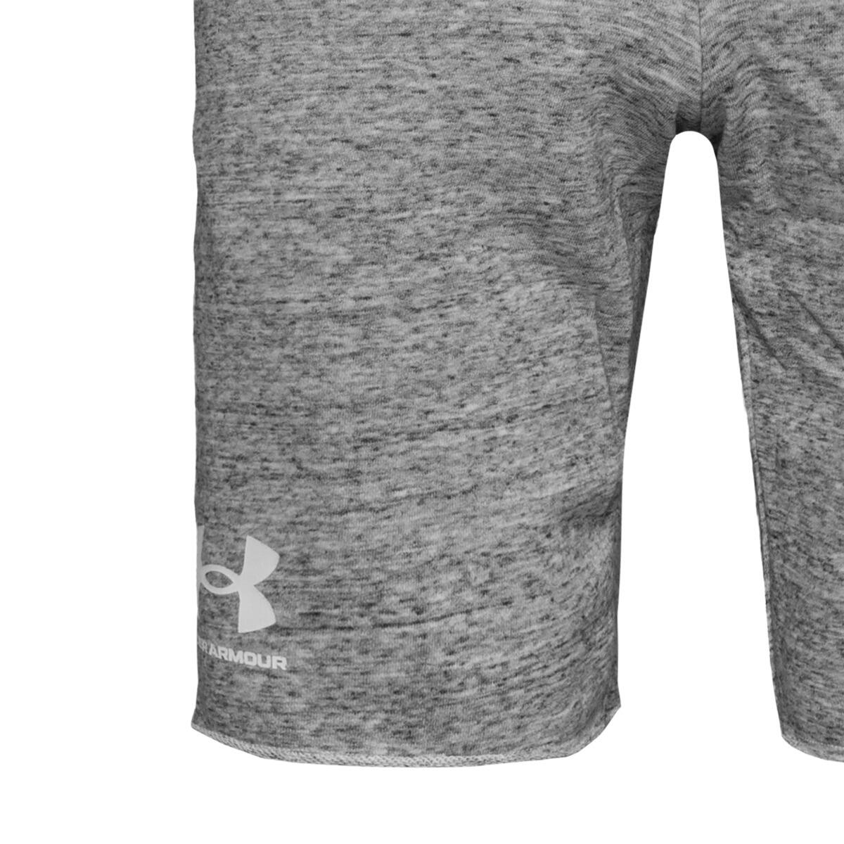 Pantaloncini Under Armour Rival Terry, Grigio, Uomini 3/5