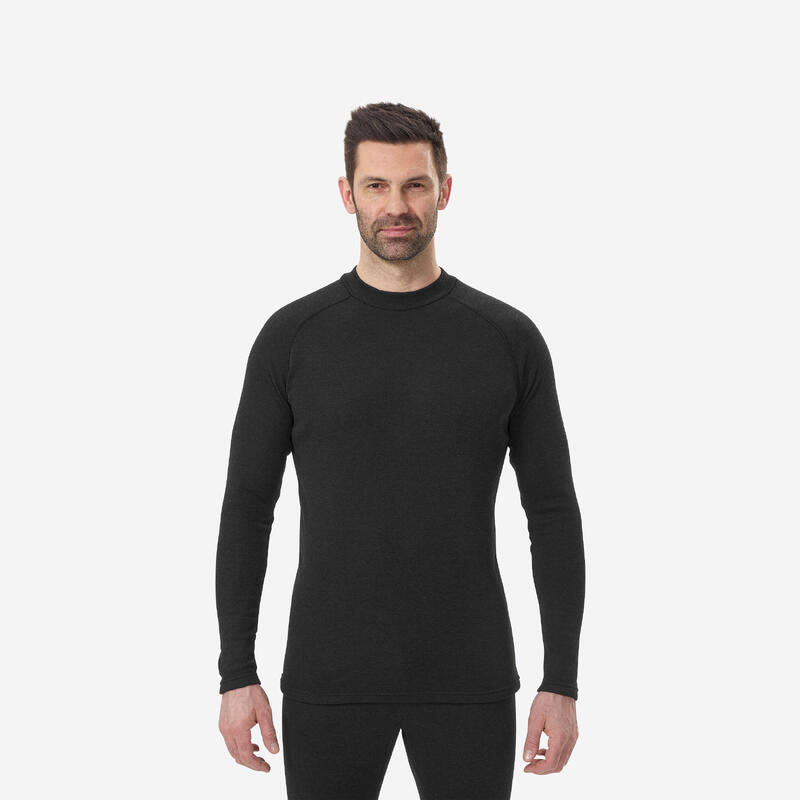 Recondicionado - Camisola térmica de Ski Homem BL 100 Preto - Bom