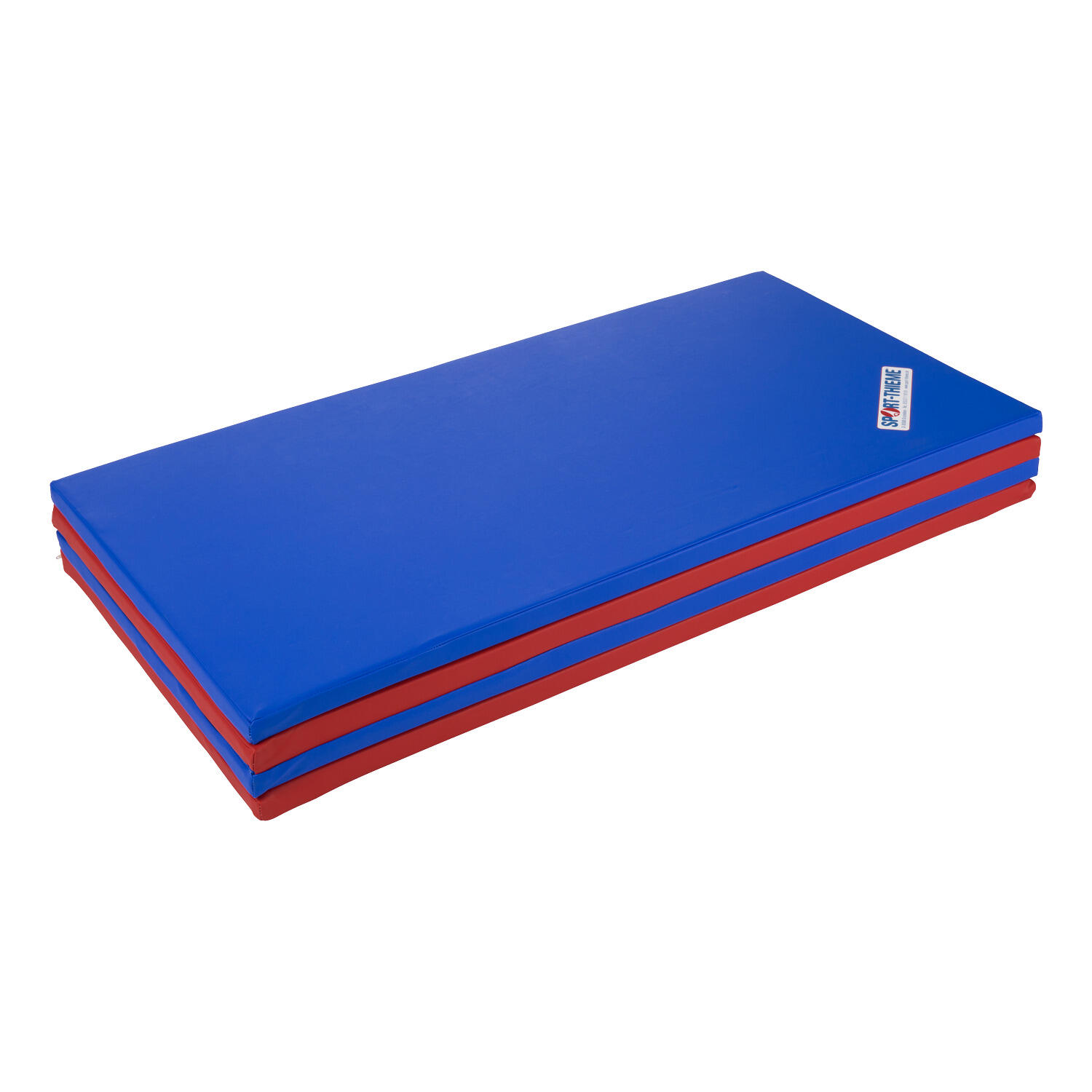 Sport-Thieme Folding mats "Basic", 240x120x3 cm, Blue-red