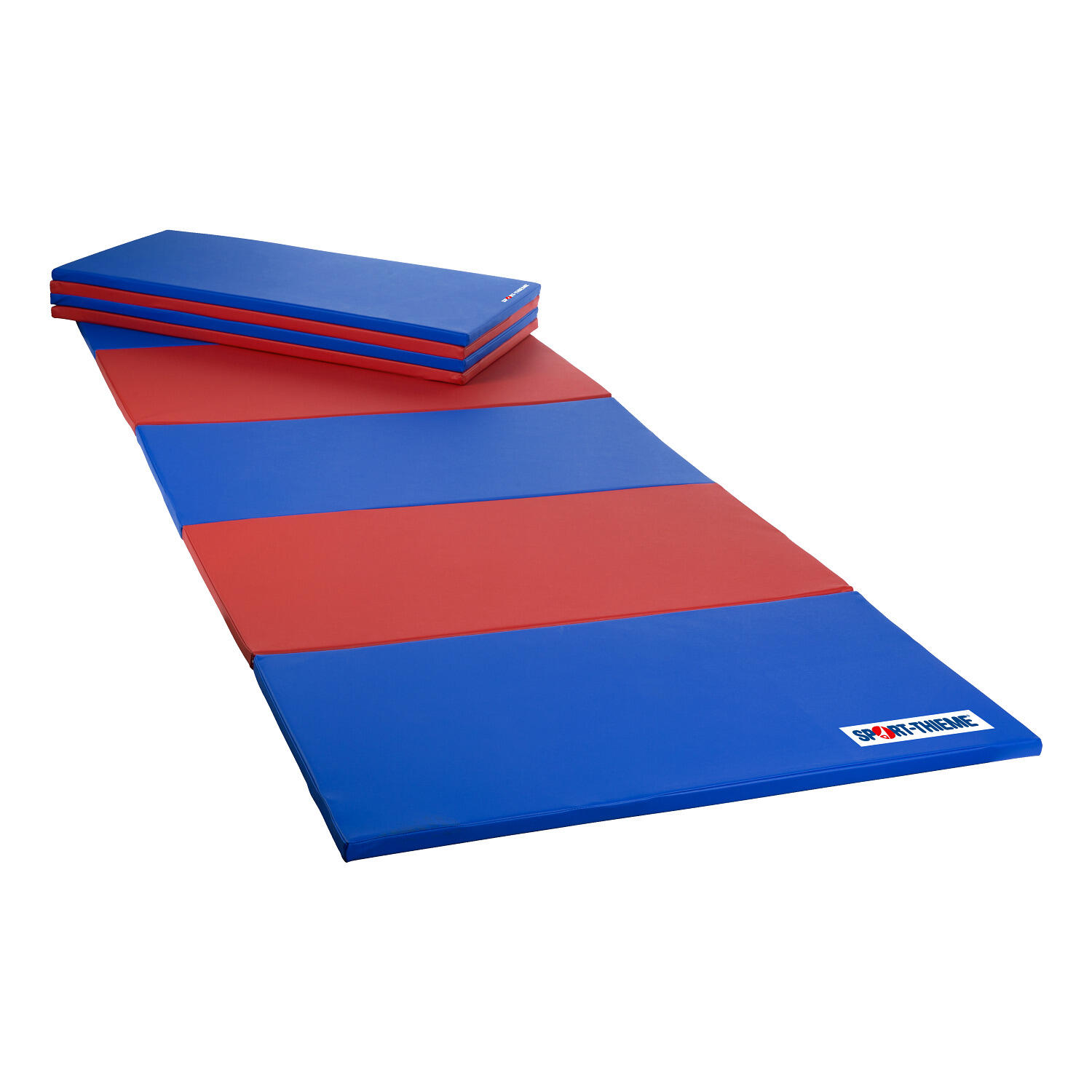 Faltmatte Basic 240x120x3 cm Blau-Rot Turnen Unisex Blau-Rot 4/4