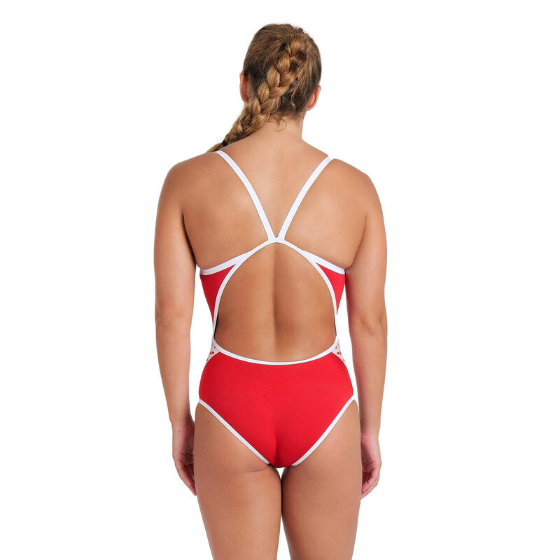 Arena Maillot de Bain Dos SuperFly Solide Rouge