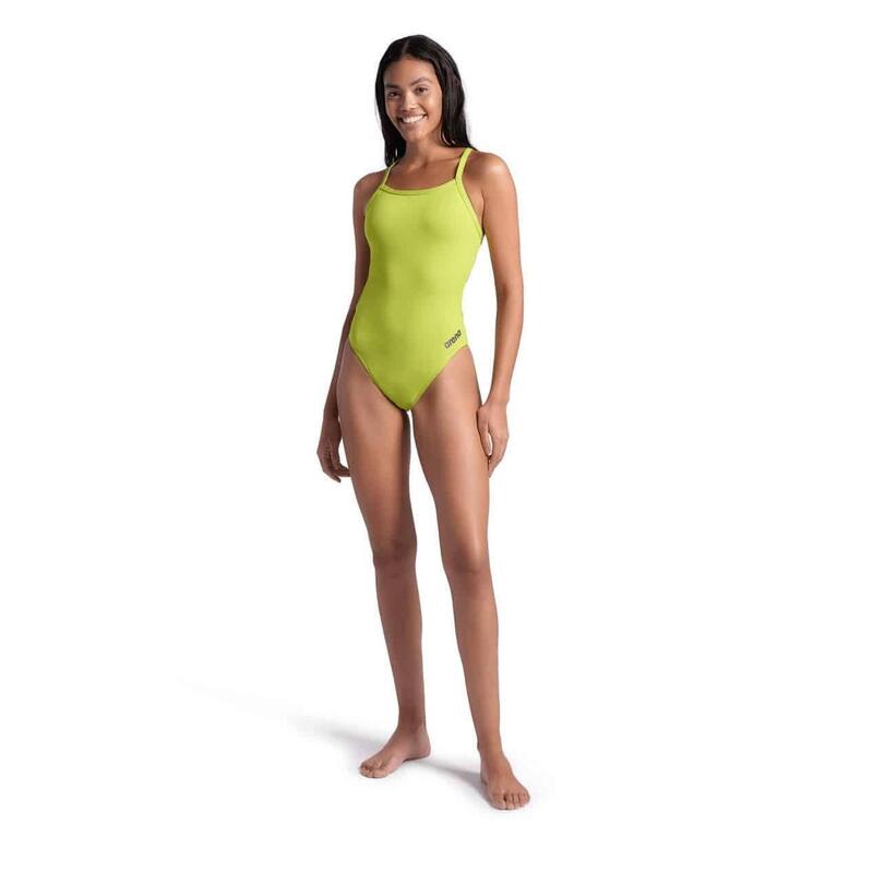 Maillot de bain Arena W Team Challenge Solid soft Green