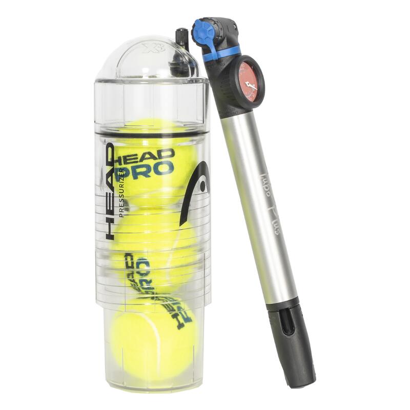 HEAD X3 PUMP + Bomba de aire 22cm | Presurizador de pelotas de tenis y padel