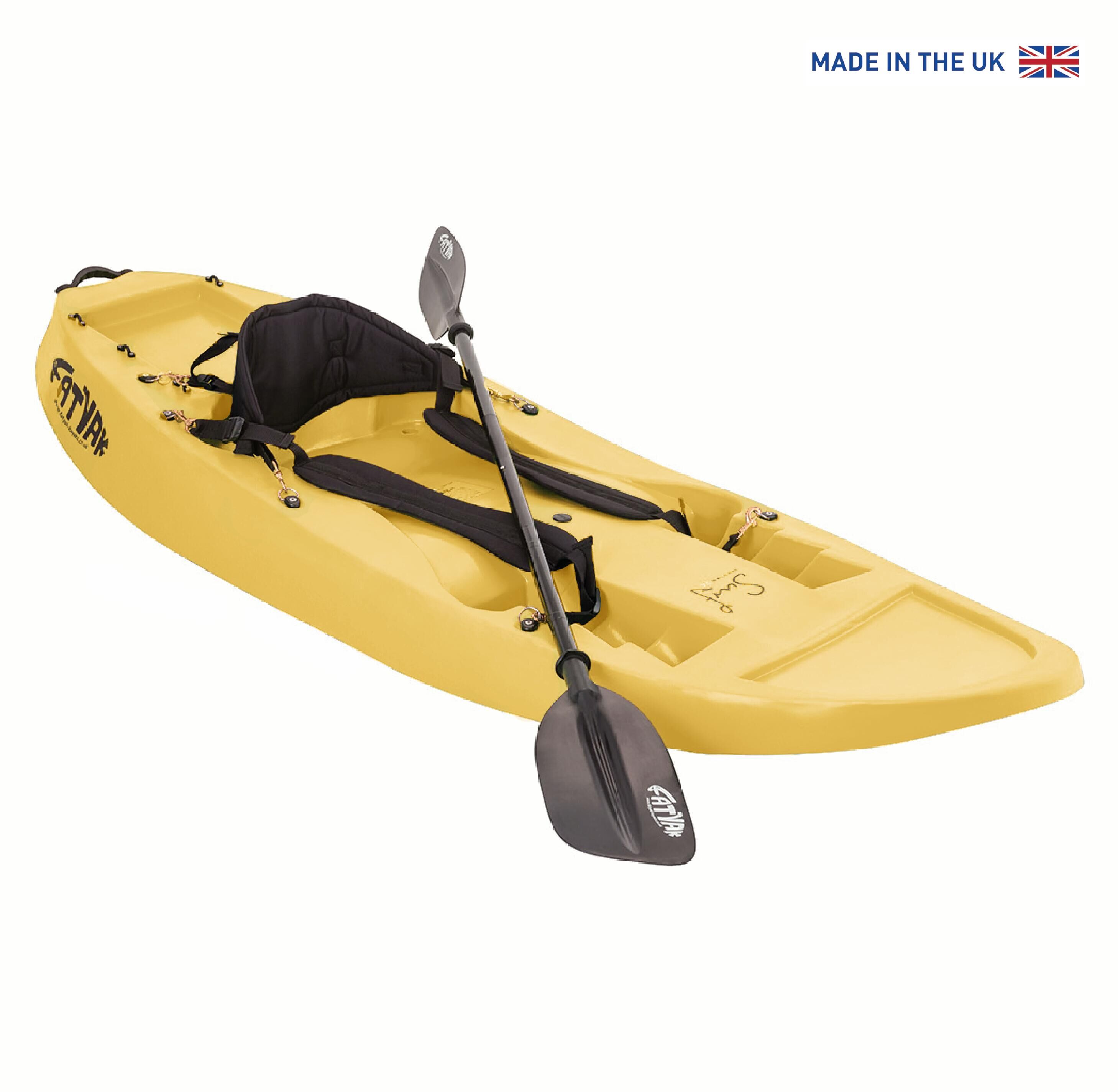 FATYAK SURF 1-PERSON RIGID KAYAK - YELLOW