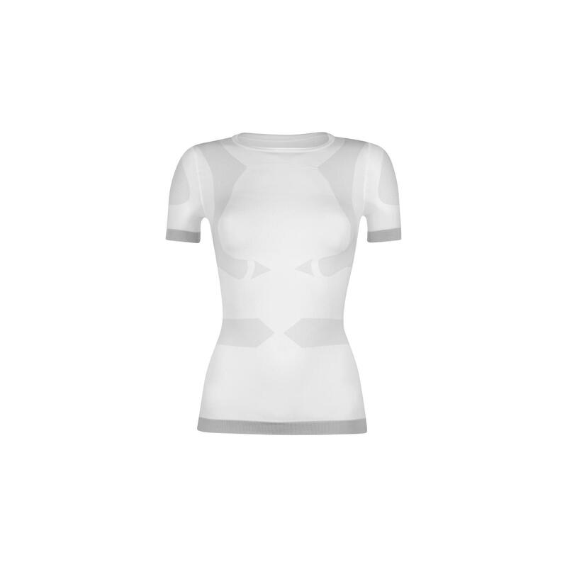 女裝短袖塑身運動衫 - 白色