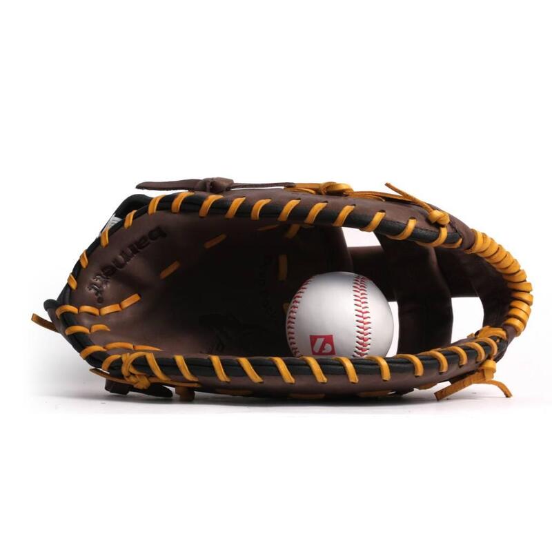 GL-301 RH Mănușă de baseball din piele pentru adulți de la prima bază, maro