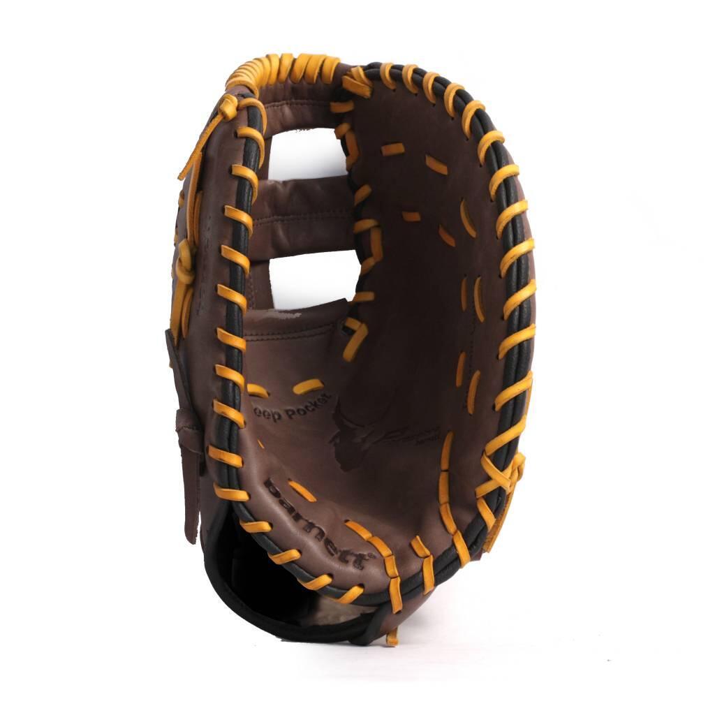 GL-301 REG gant de baseball cuir de 1er base pour adulte, Marron, Droitier 4/7