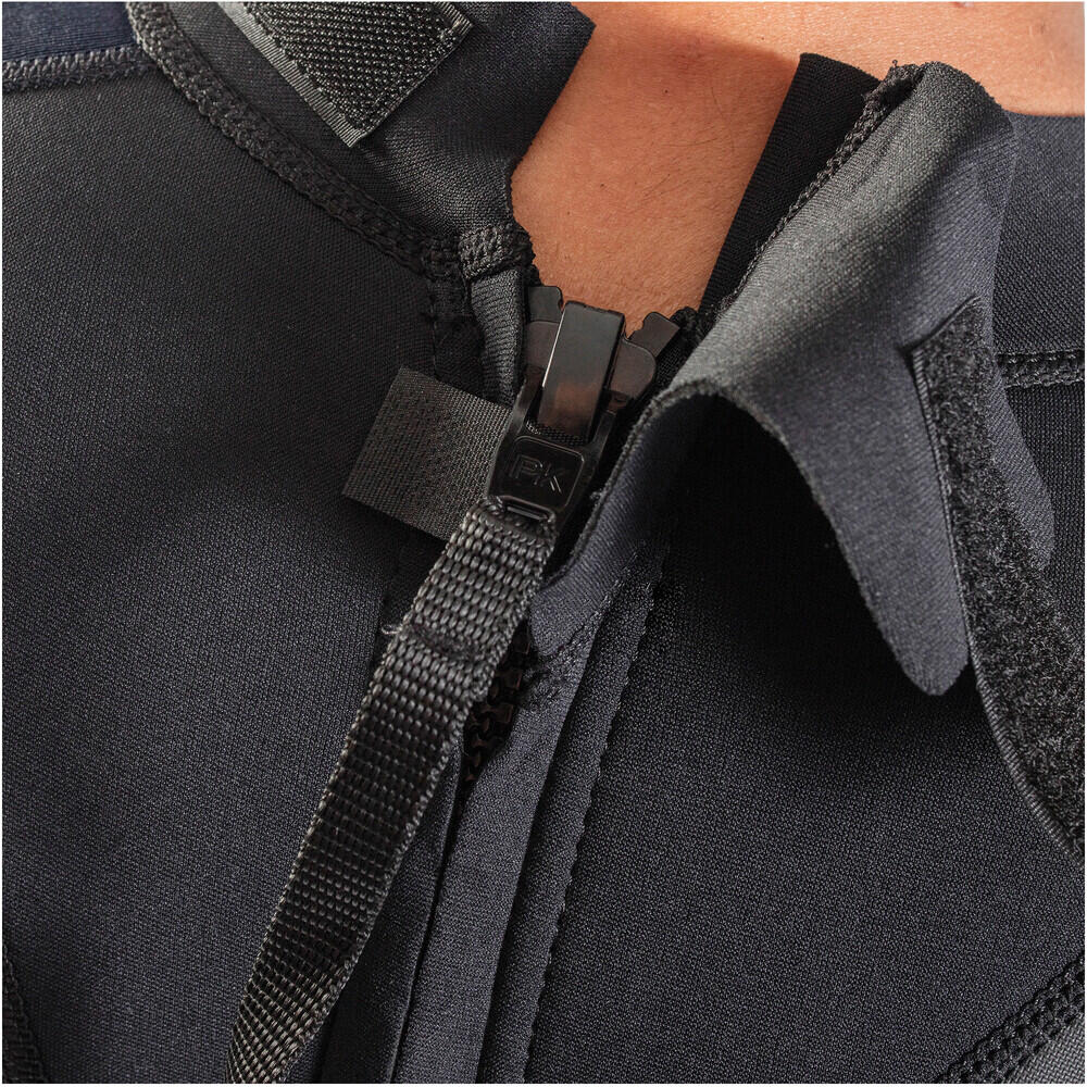 Combinaison de Surf 3mm Zip Dos Flatlock - Noir / Bleu - G-Force - Homme 6/7