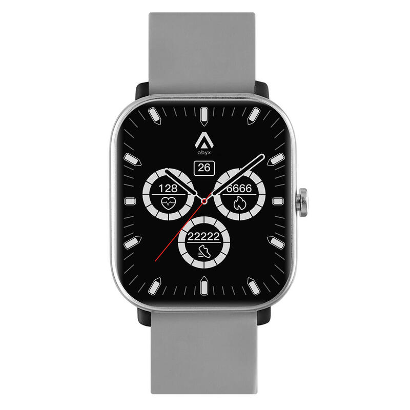 Montre Connectée Étanche Multisport - Abyx Fit Ozone 3 - Grise