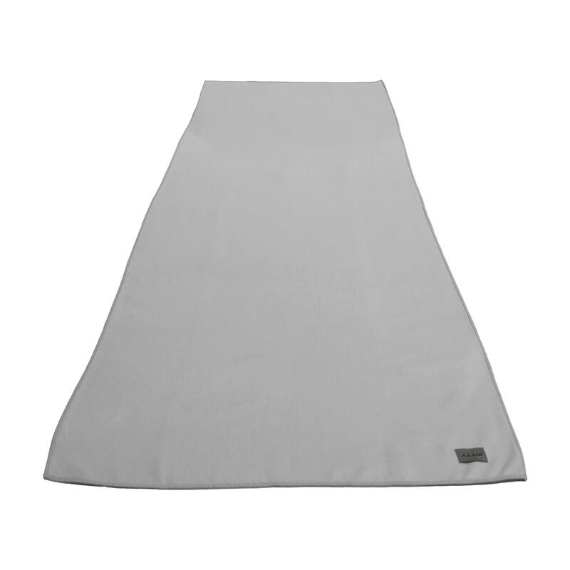 Double Non-Slip Yoga Mat Towel - Grey