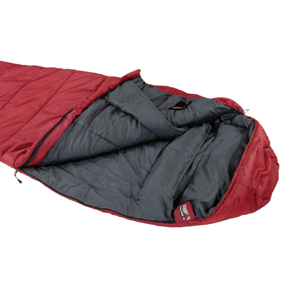 Śpwiór trekkingowy dla dorosłych High Peak Redwood 3L 230x85x55 bordowo-szary
