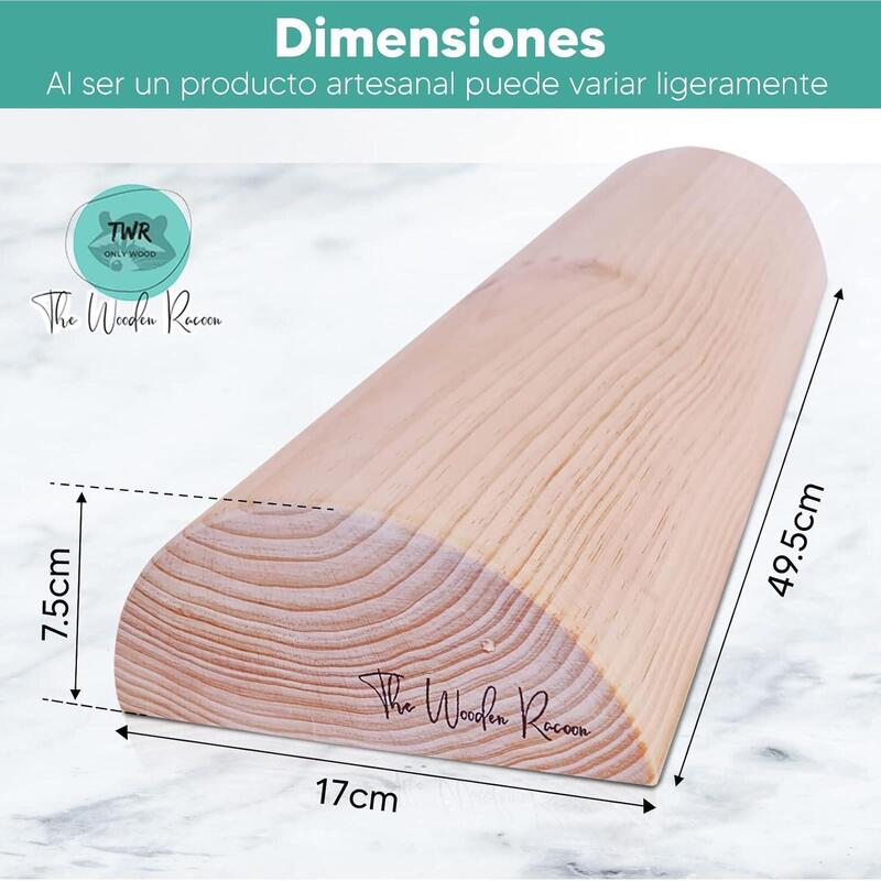 Tronco Propioceptivo de Madera TWR  49 x 17 x 7,5cm  Woodroller