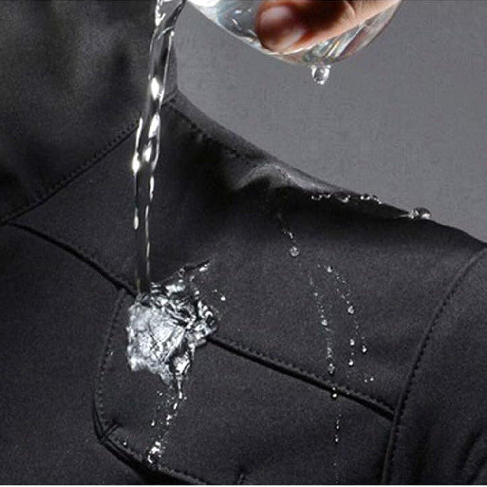 Veste Imperméable de Vélo Thermique Noir Rouge XL 7/8