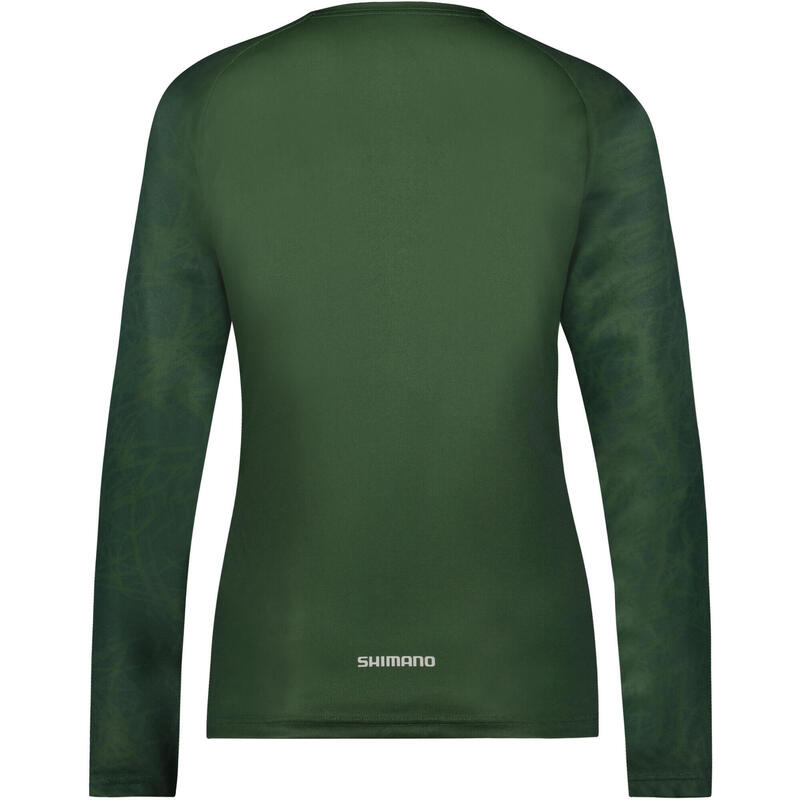 SHIMANO Maillot manches longues SENTIERO, femme, vert