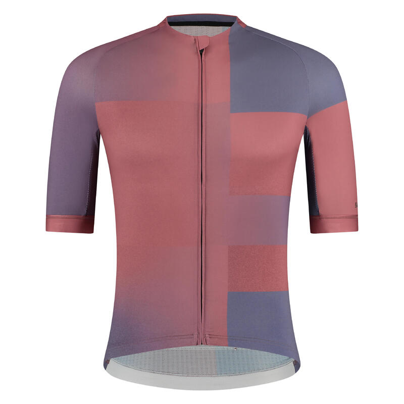 SHIMANO VELOCE Short Sleeve Jersey, Metallic Maroon