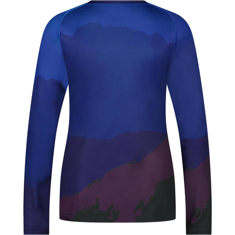 SHIMANO Damesshirt SENTIERO lange mouwen, marine/blauw