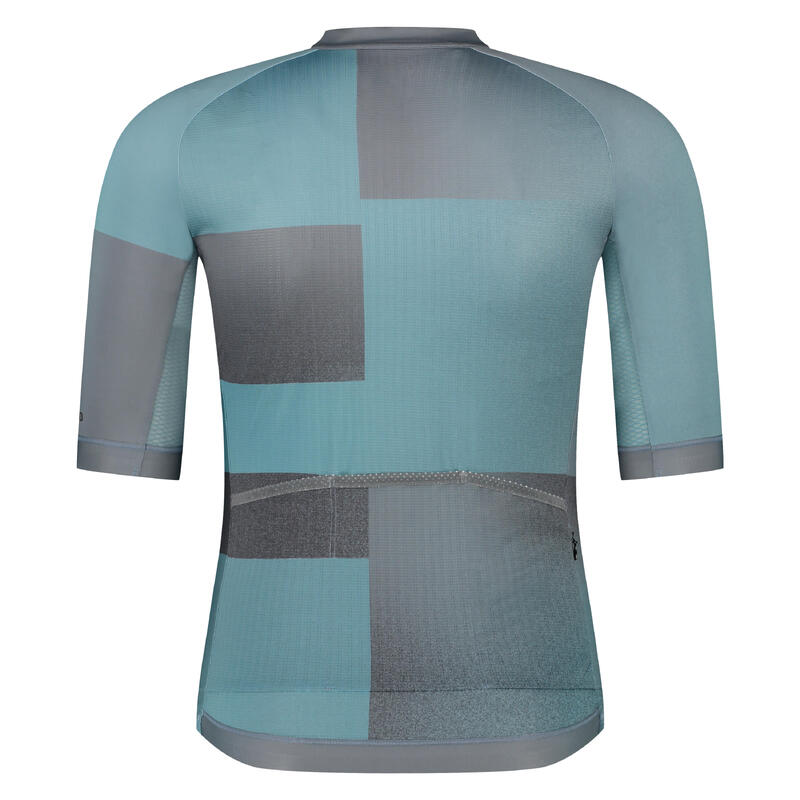 SHIMANO VELOCE Korte Mouw Jersey, Metallic Turquoise