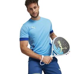 T-shirt de padel manga curta técnica Homem PUMA PADEL JERSEY LUMINOUS BLUE.